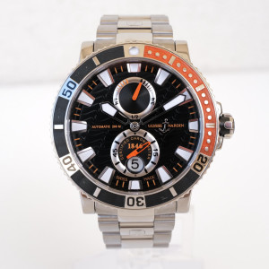 Швейцарський годинник Ulysse Nardin Maxi Marine Diver Titanium Black Dial 45