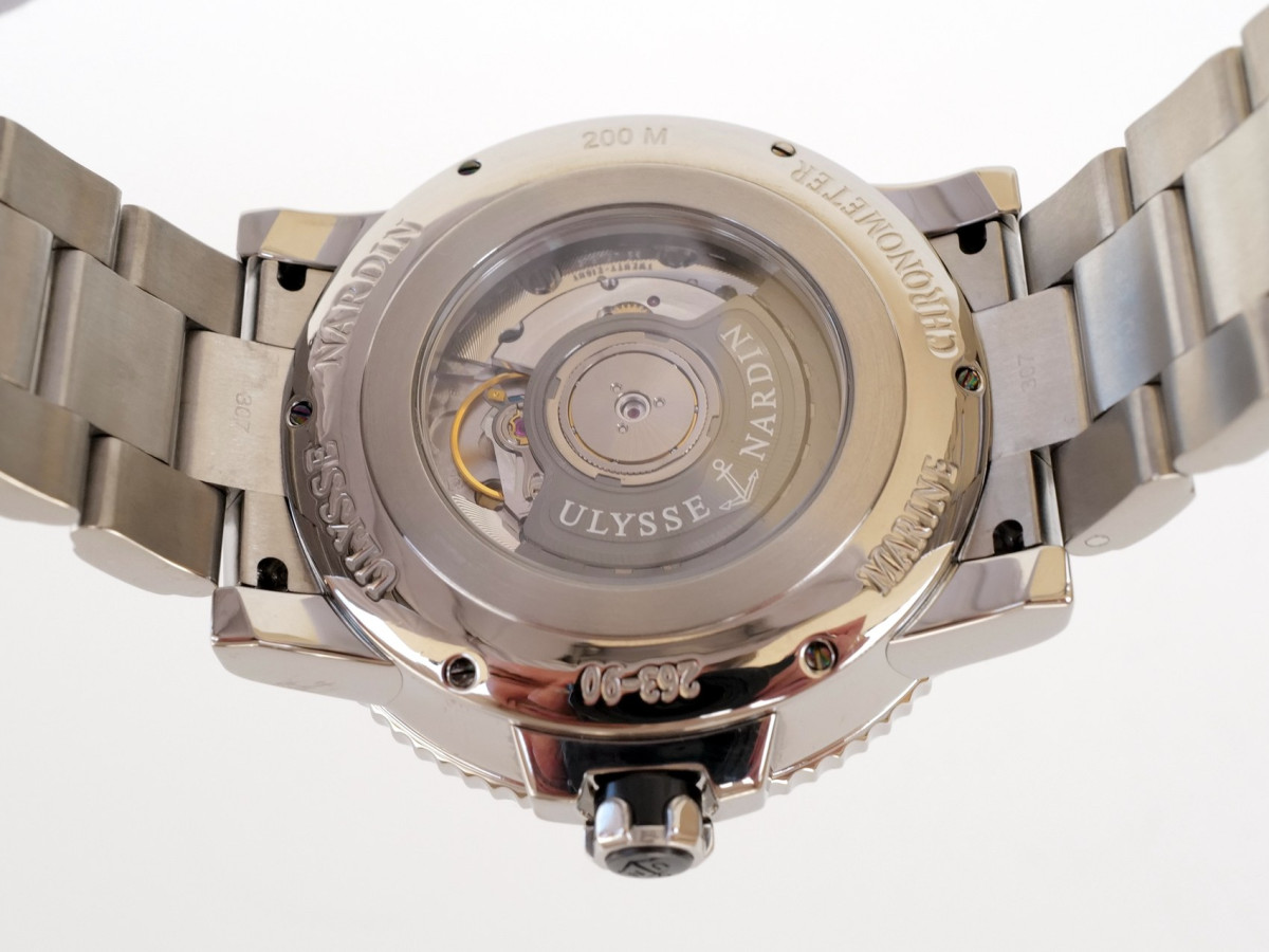 Швейцарський годинник Ulysse Nardin Maxi Marine Diver Titanium Black Dial 45