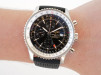 Швейцарський годинник Breitling Navitimer 1 Black Dial Rubber Strap GMT 46