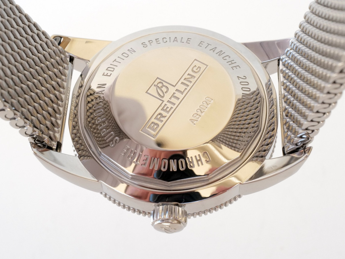 Швейцарський годинник Breitling Superocean Heritage B20 Automatic 46 Blue Dial Steel Bracelet