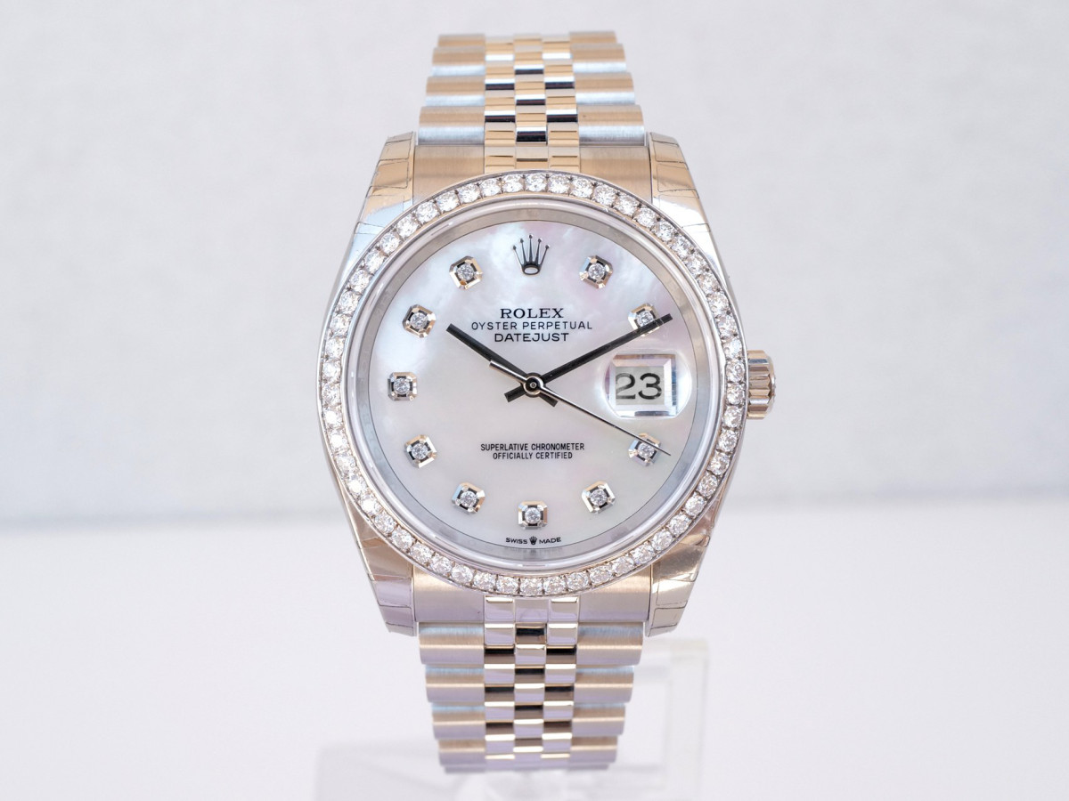 Швейцарський годинник Rolex Datejust 36 Jubilee MOP Diamond Dial Bezel
