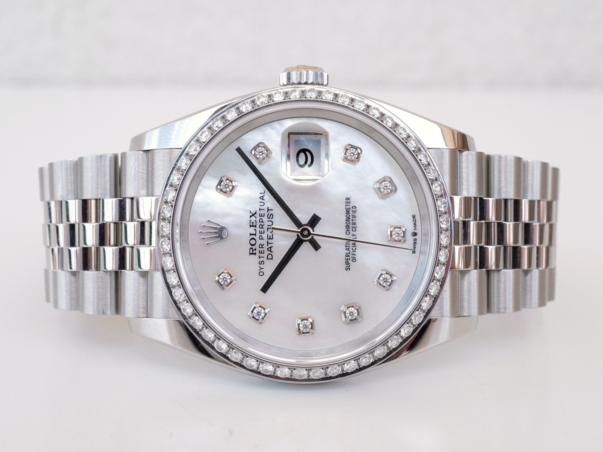 Швейцарський годинник Rolex Datejust 36 Jubilee MOP Diamond Dial Bezel