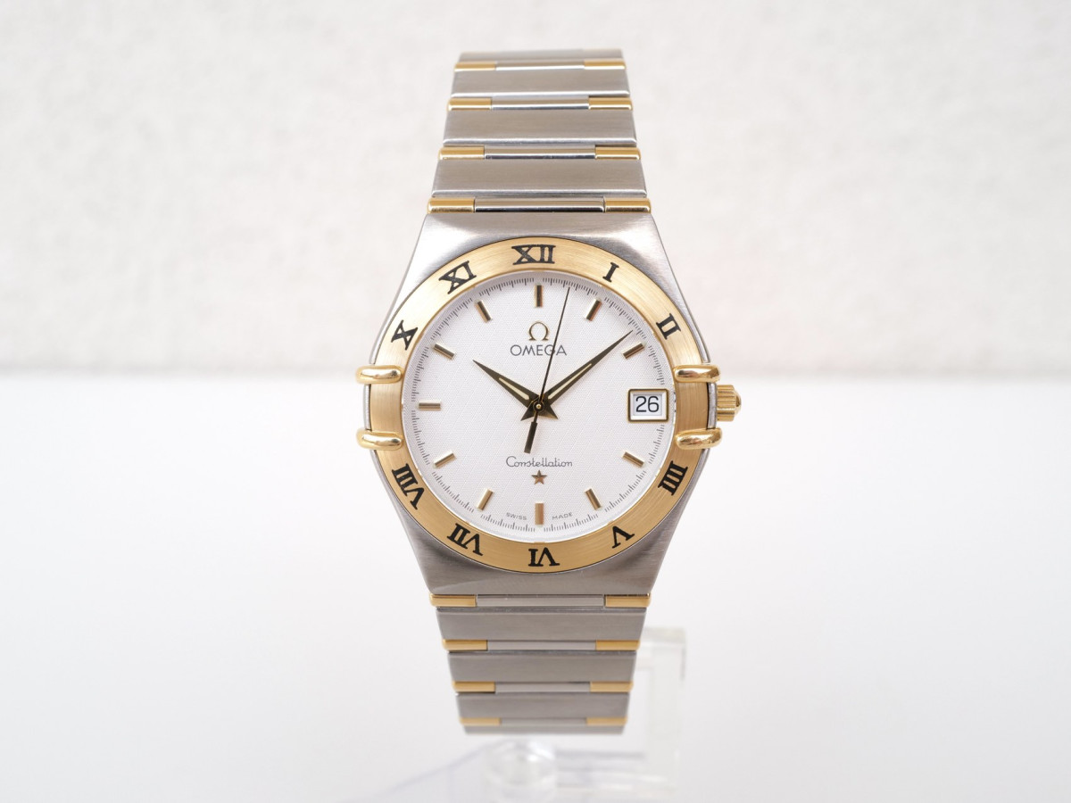 Швейцарские часы Omega Constellation Quartz Steel 18K Yellow Gold 34