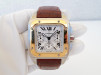 Швейцарские часы Cartier Santos 100 XL Chronograph Steel 18K Yellow Gold 42