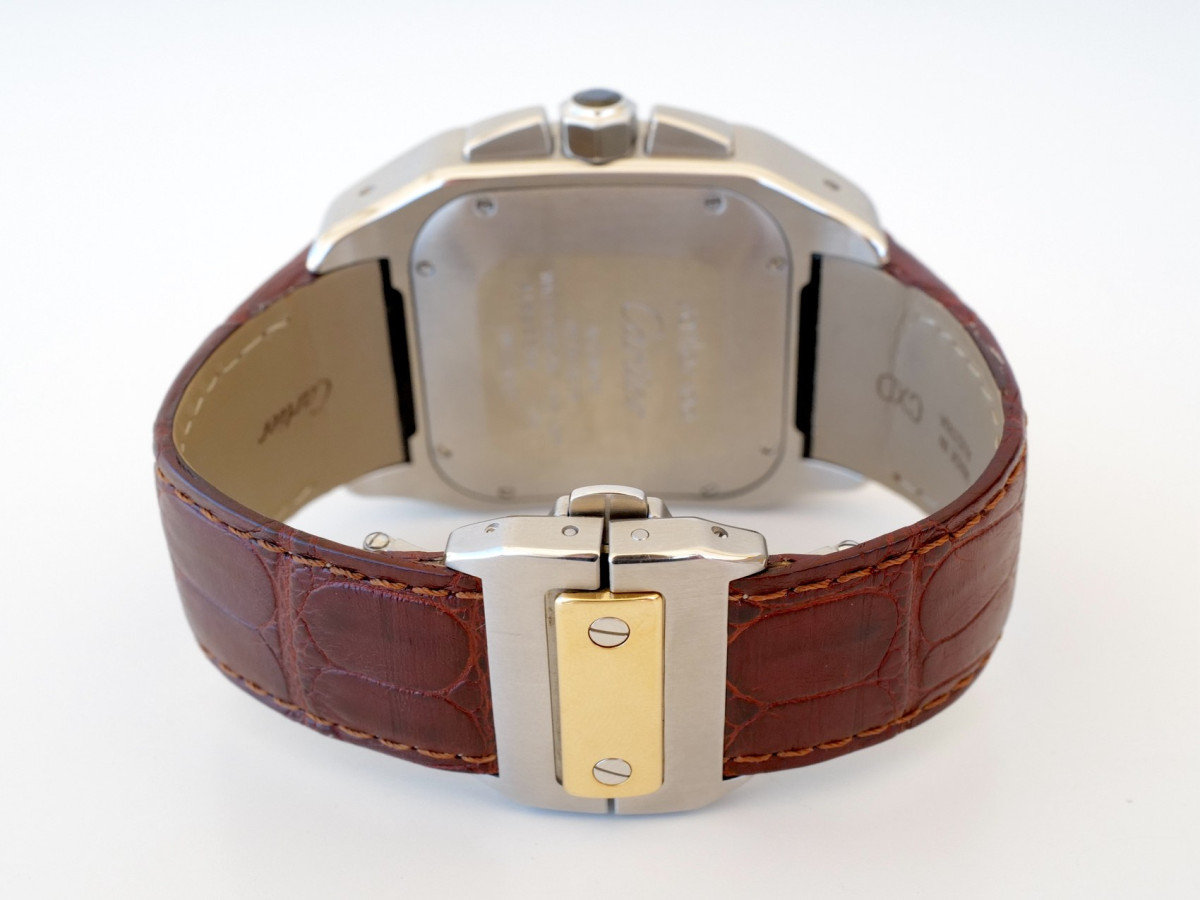 Швейцарские часы Cartier Santos 100 XL Chronograph Steel 18K Yellow Gold 42