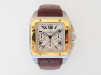 Швейцарские часы Cartier Santos 100 XL Chronograph Steel 18K Yellow Gold 42