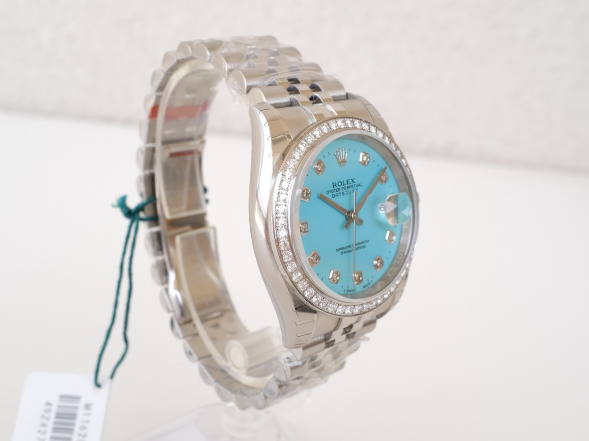 Швейцарские часы Rolex Datejust 36 Jubilee Tiffany Diamond Dial Bezel