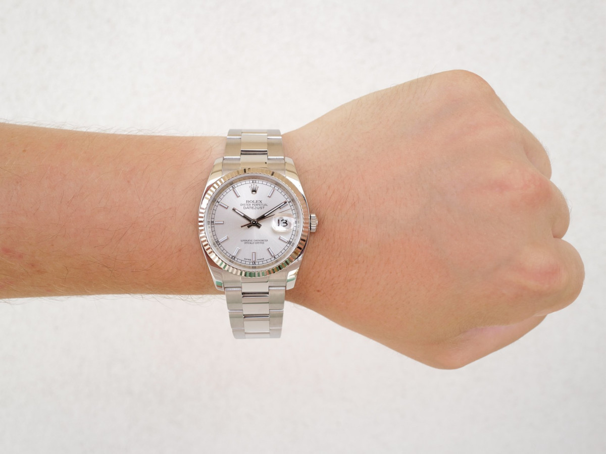 Швейцарские часы Rolex Datejust 36 Oyster Silver Dial
