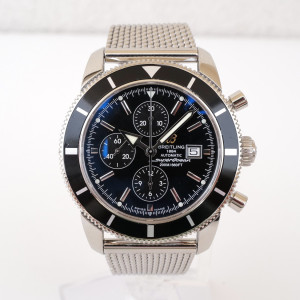 Швейцарський годинник Breitling Superocean Heritage 46 Chronograph Black Dial