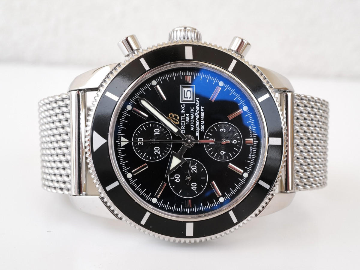 Швейцарський годинник Breitling Superocean Heritage 46 Chronograph Black Dial