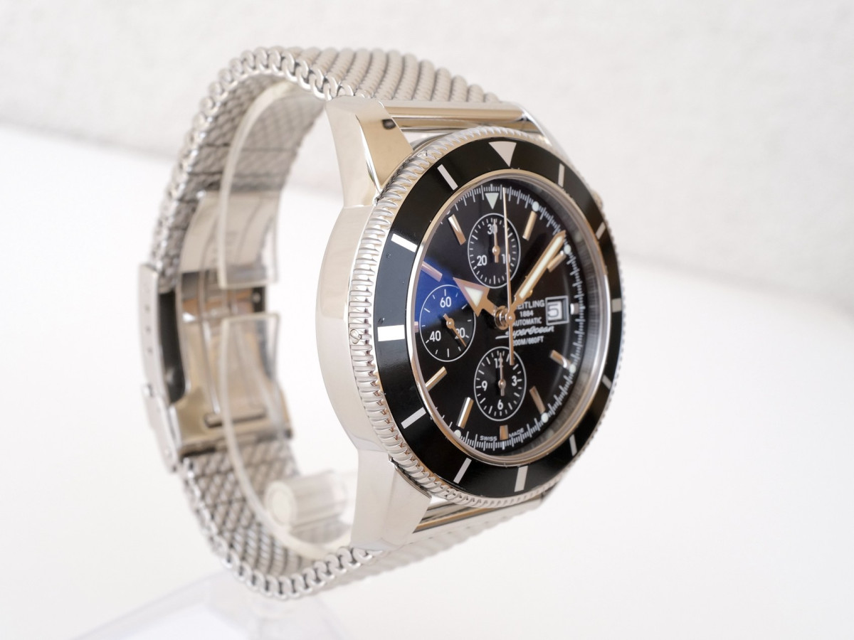 Швейцарський годинник Breitling Superocean Heritage 46 Chronograph Black Dial