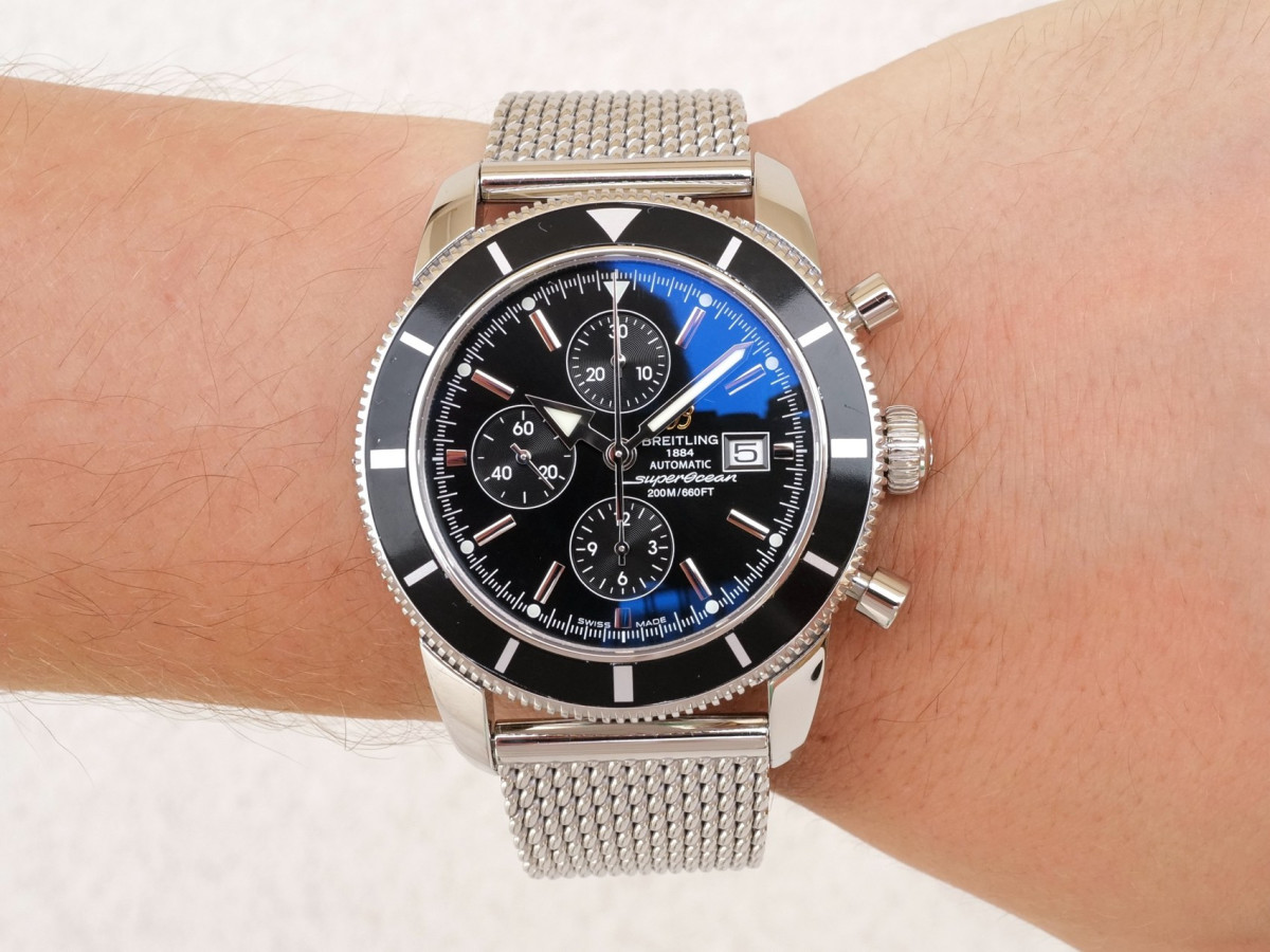 Швейцарський годинник Breitling Superocean Heritage 46 Chronograph Black Dial