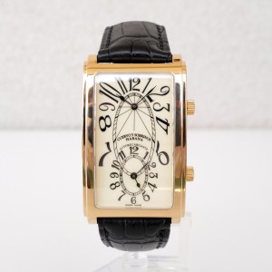 Швейцарские часы Cuervo Y Sobrinos Habana Prominente Dual Time 18K Rose Gold