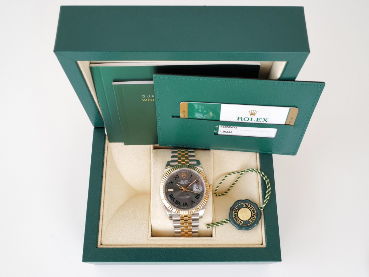 Швейцарський годинник Rolex Datejust 41 Jubilee Steel 18K Yellow Gold Wimbledon Dial