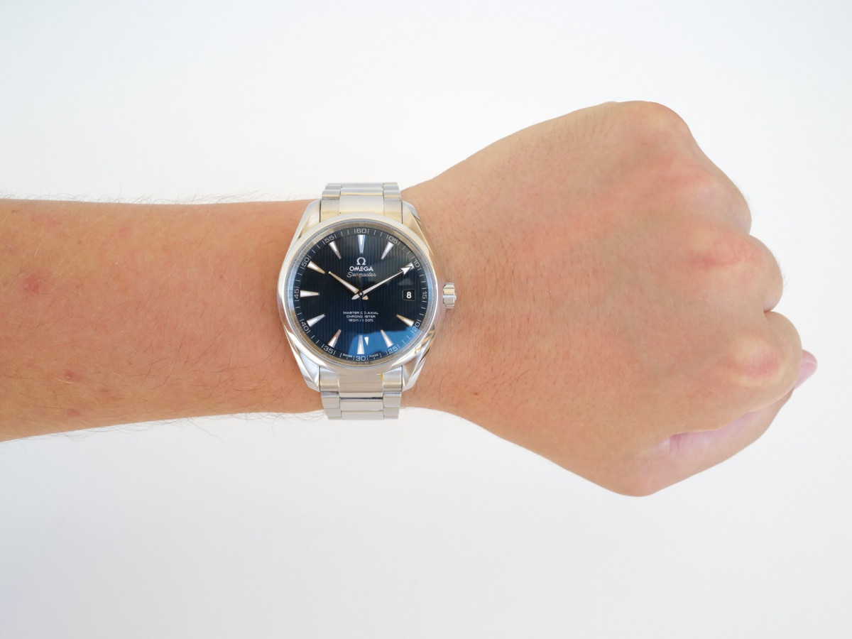 Швейцарський годинник Omega Seamaster Aqua Terra 150M Co-Axial Blue Dial 41,5