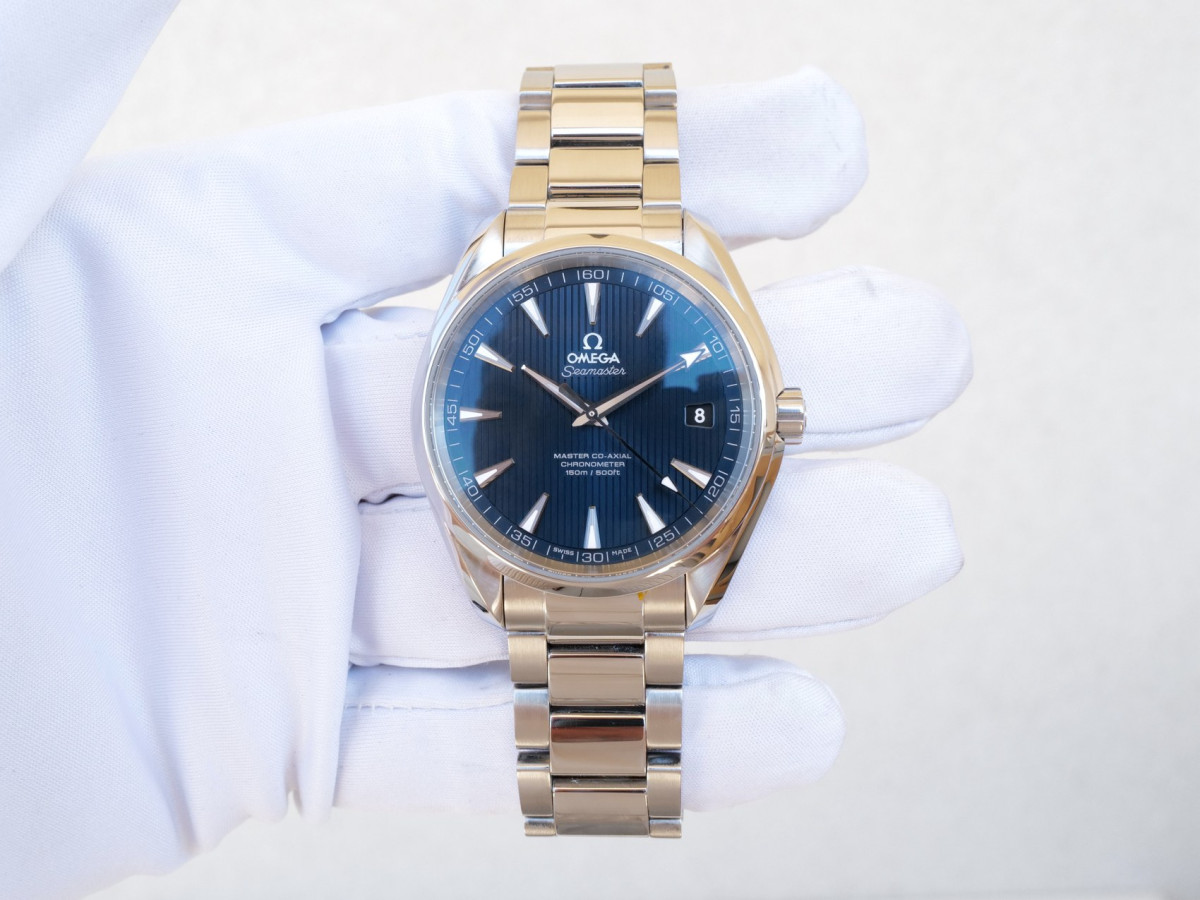 Швейцарський годинник Omega Seamaster Aqua Terra 150M Co-Axial Blue Dial 41,5