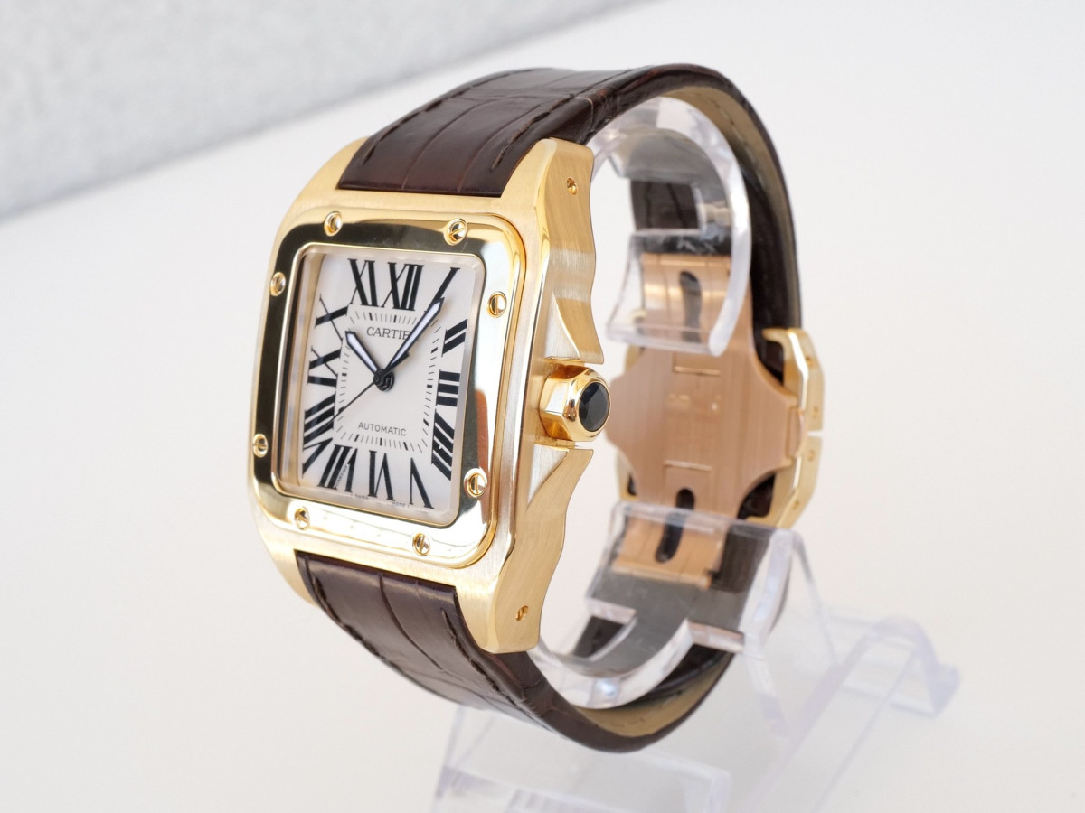 Швейцарський годинник Cartier Santos 100 XL 18K Yellow Gold