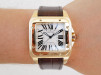 Швейцарський годинник Cartier Santos 100 XL 18K Yellow Gold