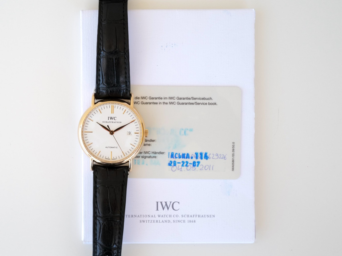 Швейцарские часы IWC Portofino Automatic 18K Rose Gold White Dial 39