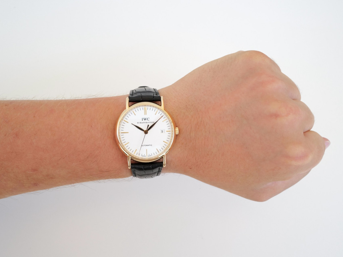 Швейцарские часы IWC Portofino Automatic 18K Rose Gold White Dial 39