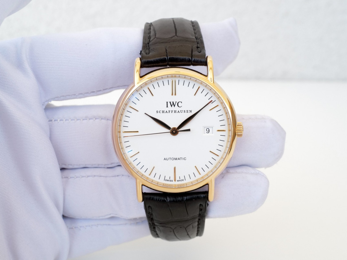 Швейцарские часы IWC Portofino Automatic 18K Rose Gold White Dial 39