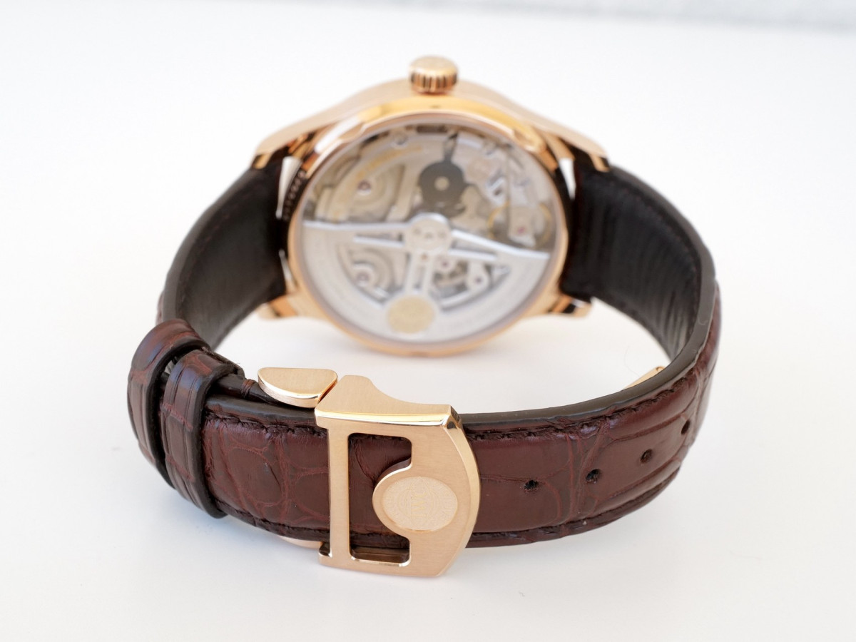 Швейцарський годинник IWC Portugieser Automatic 7 Days Power Reserve 18K Rose Gold Silver Dial 42