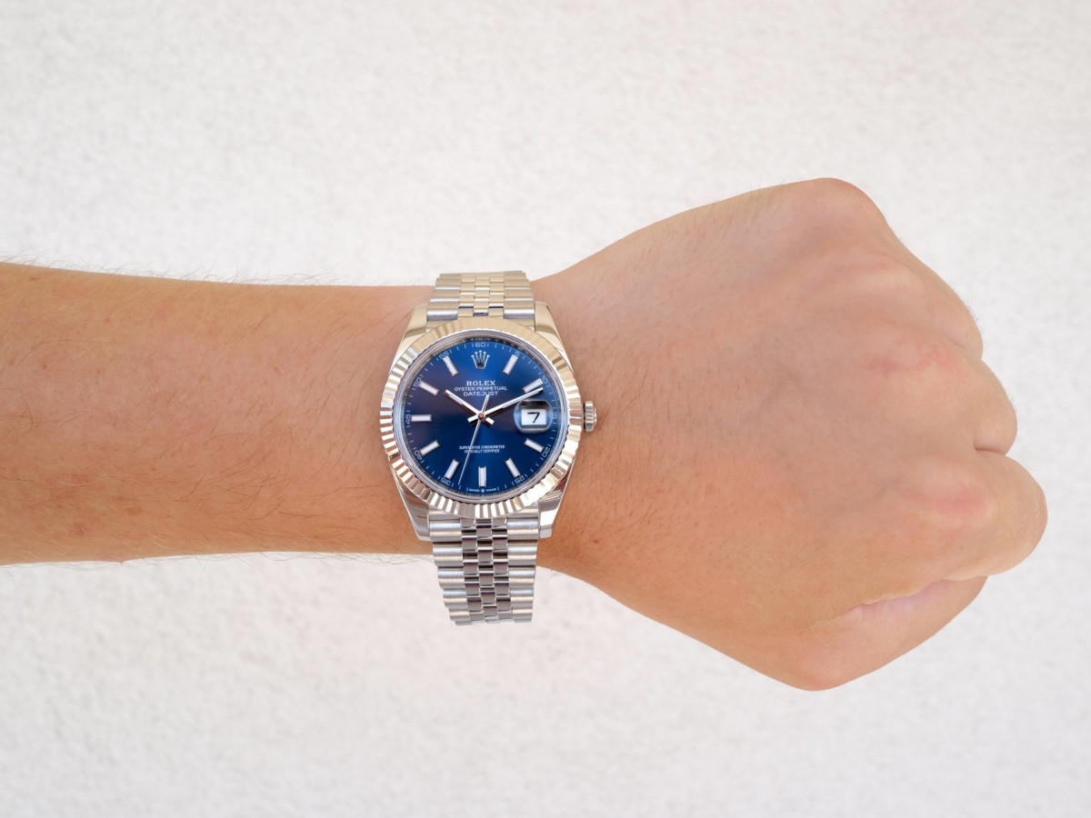 Швейцарський годинник Rolex Datejust 41 Jubilee Blue Dial (2018)