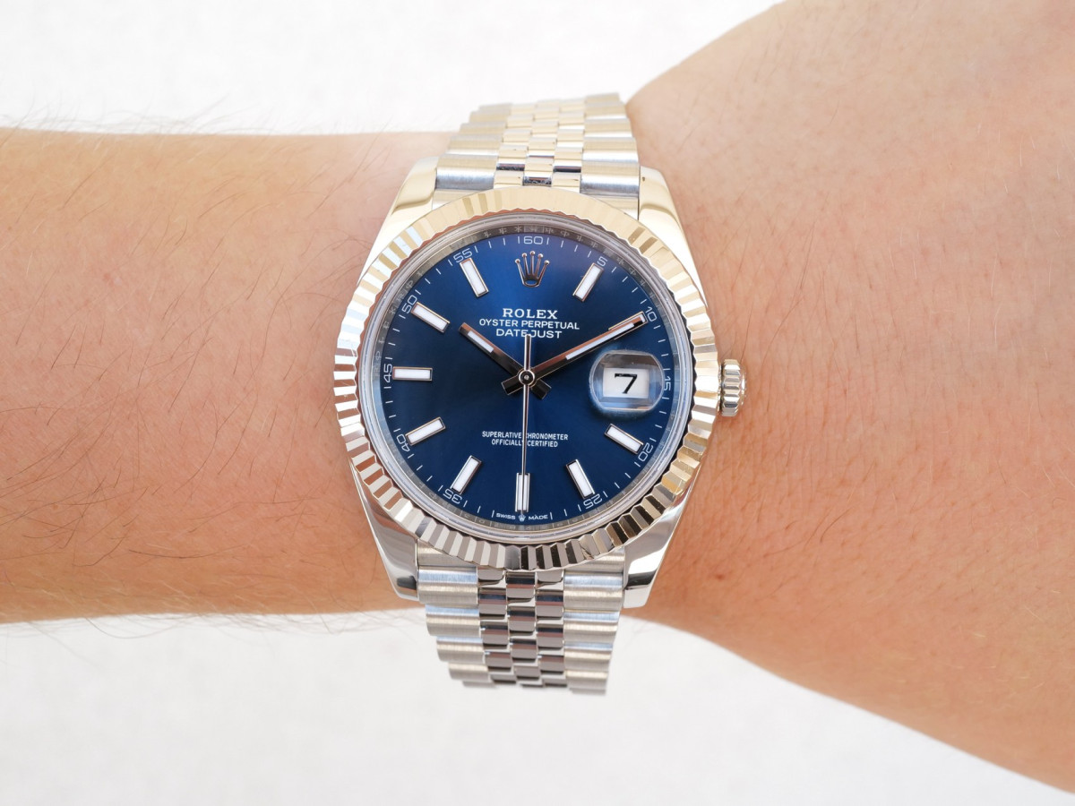 Швейцарський годинник Rolex Datejust 41 Jubilee Blue Dial (2018)