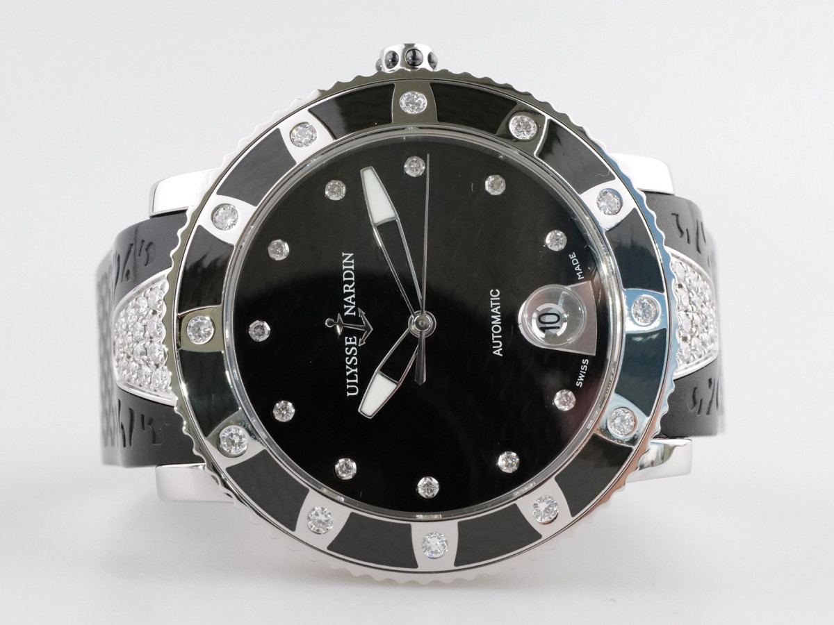 Швейцарские часы Ulysse Nardin Marine Lady Diver Black Diamond Dial 40