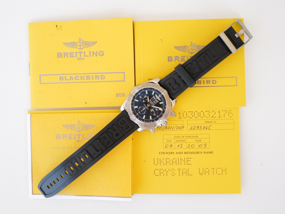 Швейцарские часы Breitling Chronomat Blackbird Big Date Chronograph 44