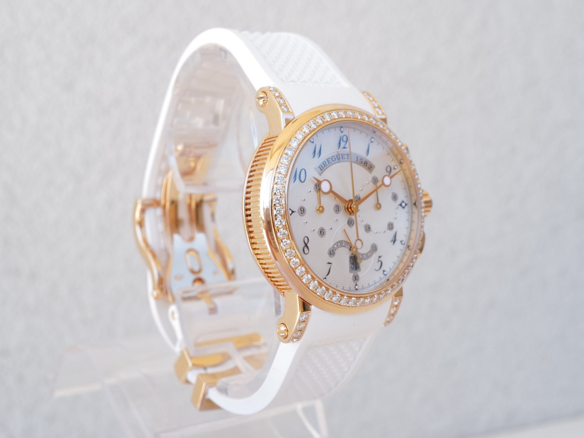Swiss watch Breguet Marine Chronograph 18K Rose Gold MOP Dial Diamonds 35