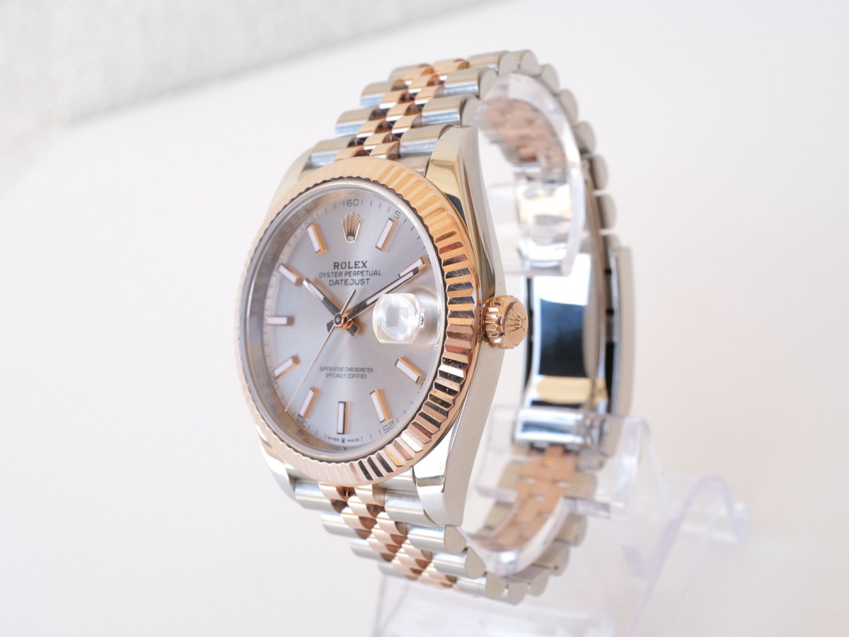 Швейцарський годинник Rolex Datejust 41 Jubilee Steel 18K Rose Gold Sundust Dial (2020)