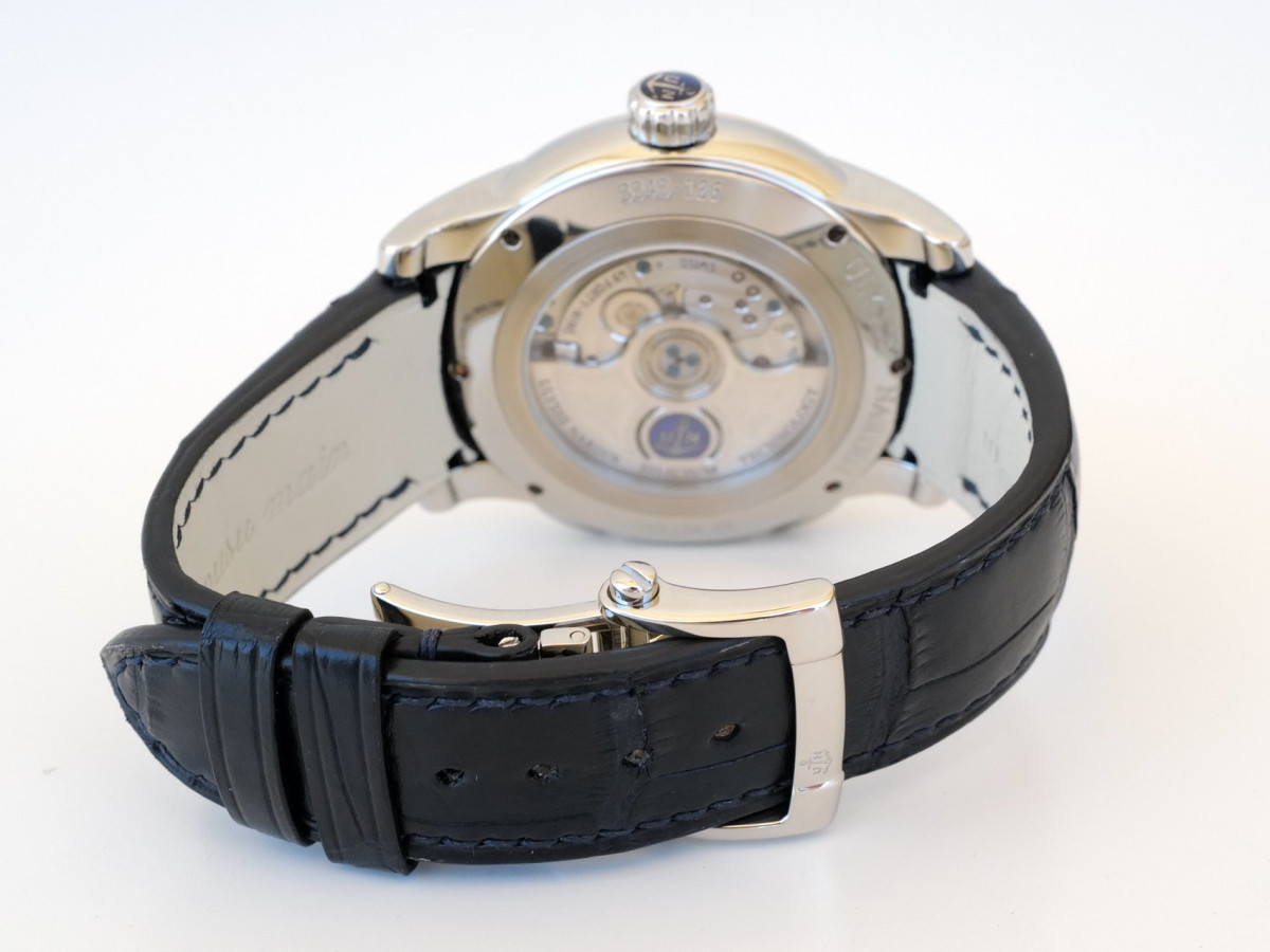 Швейцарские часы Ulysse Nardin Classic Dual Time GMT Blue Dial Limited Edition