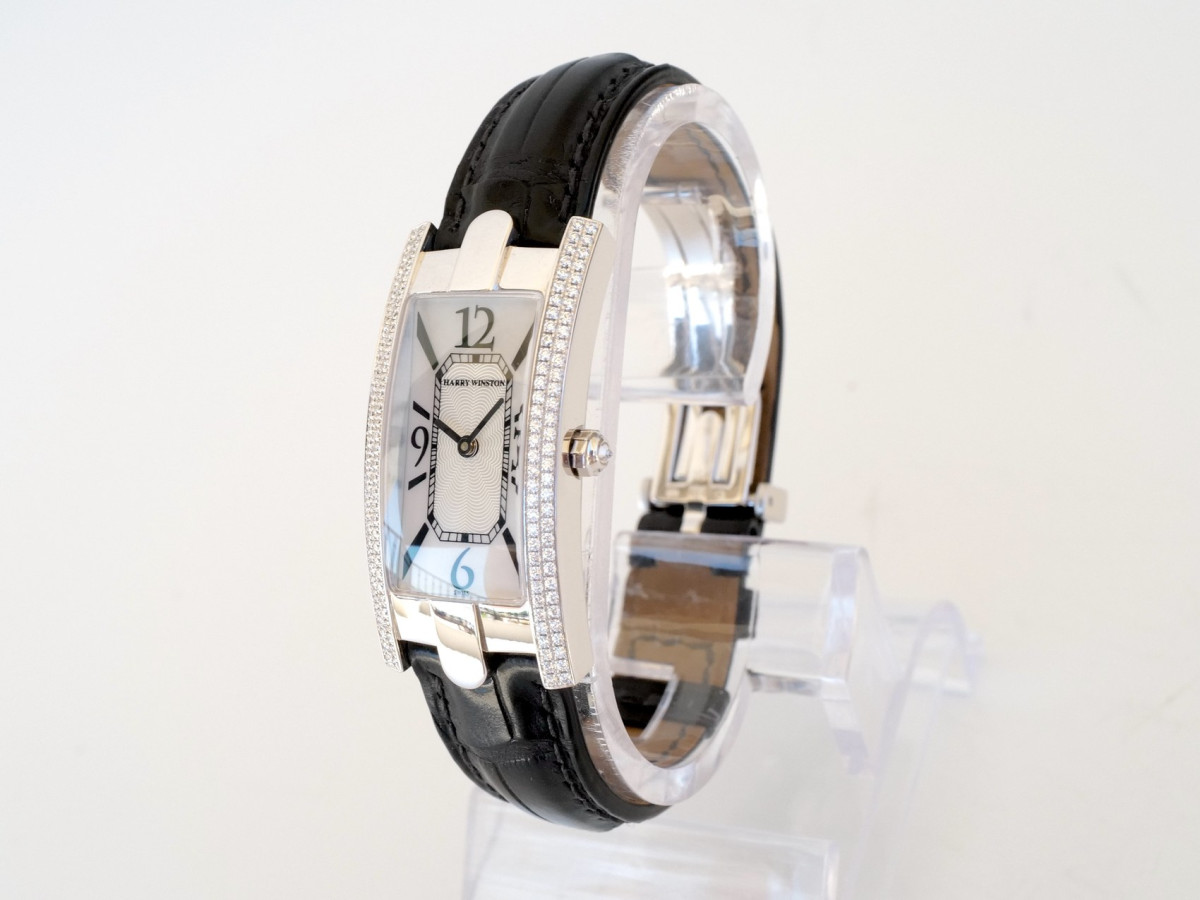 Швейцарський годинник Harry Winston Avenue 18K White Gold Diamonds