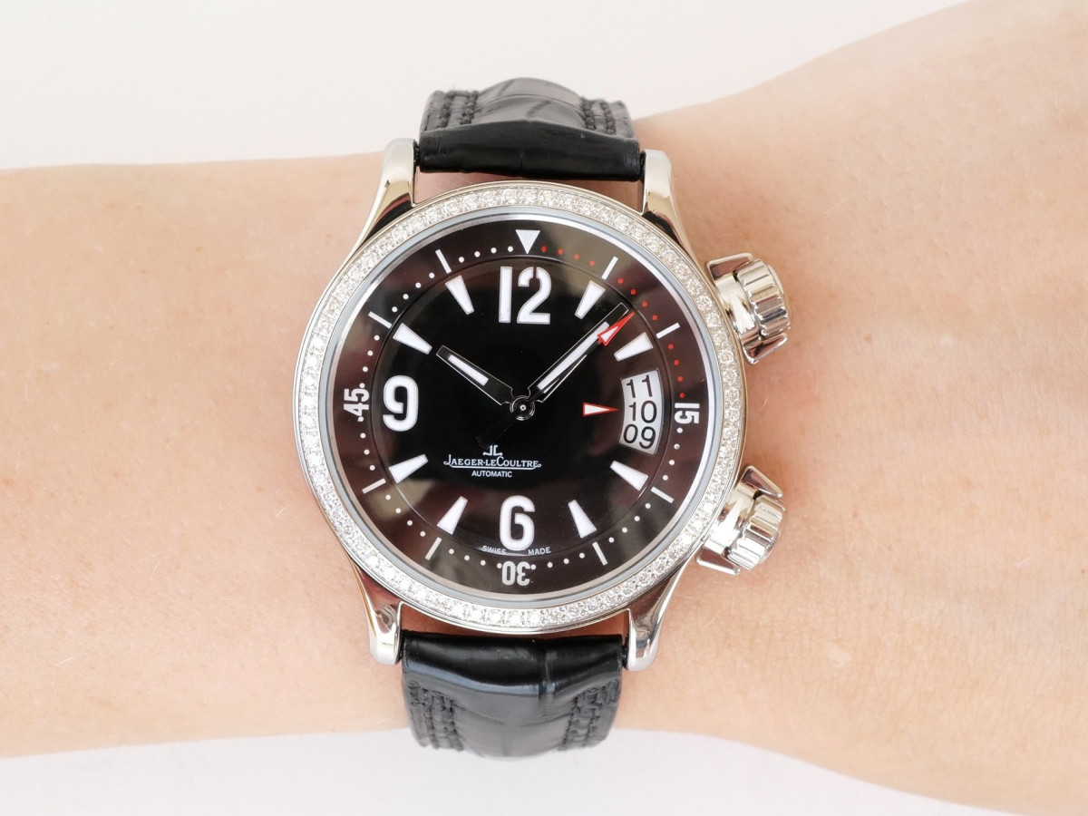 Швейцарський годинник Jaeger-LeCoultre Master Compressor Automatic Diamonds Black Dial 37