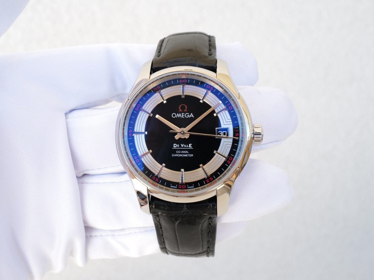 Швейцарские часы Omega De Ville Hour Vision Co-Axial Black Dial 41