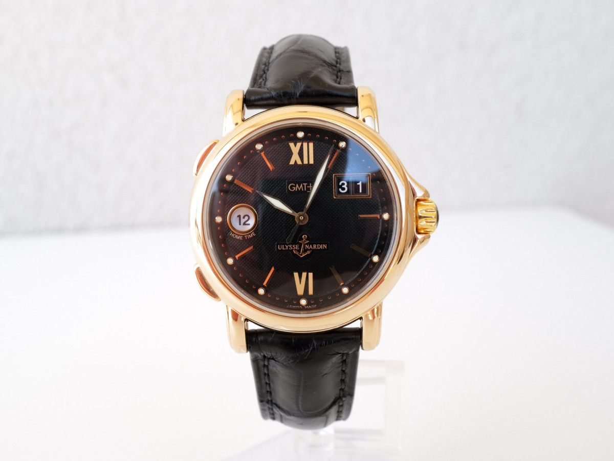 Швейцарський годинник Ulysse Nardin Dual Time GMT Big Date 18K Rose Gold 40