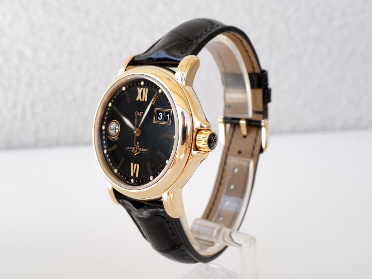 Швейцарський годинник Ulysse Nardin Dual Time GMT Big Date 18K Rose Gold 40