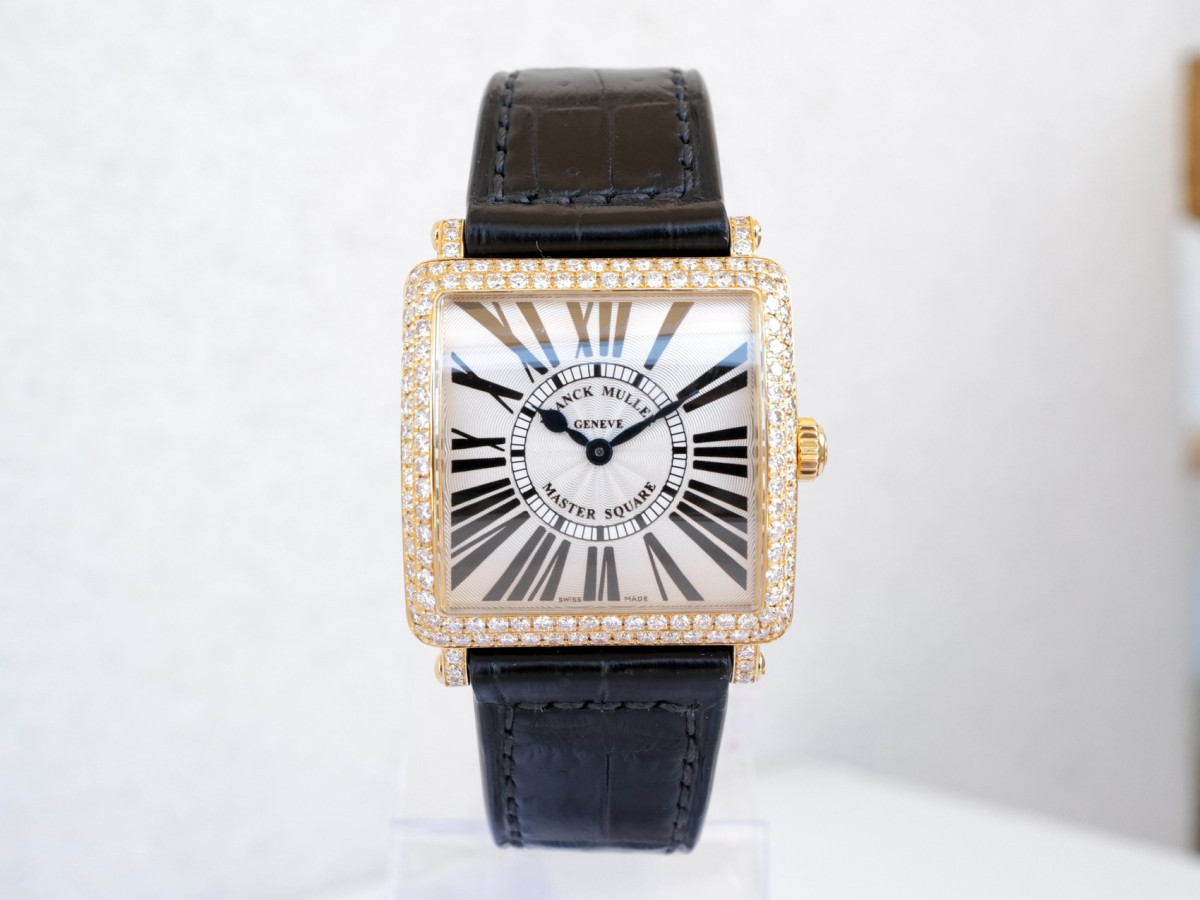 Швейцарський годинник Franck Muller Master Square 18K Rose Gold Diamonds