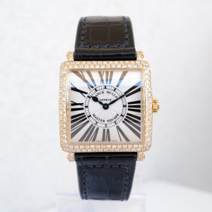 Швейцарський годинник Franck Muller Master Square 18K Rose Gold Diamonds