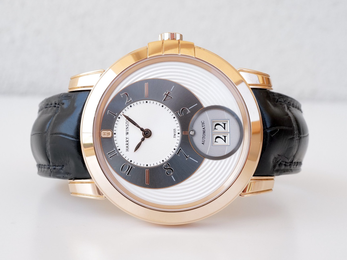 Швейцарские часы Harry Winston Midnight Big Date 18K Rose Gold 42