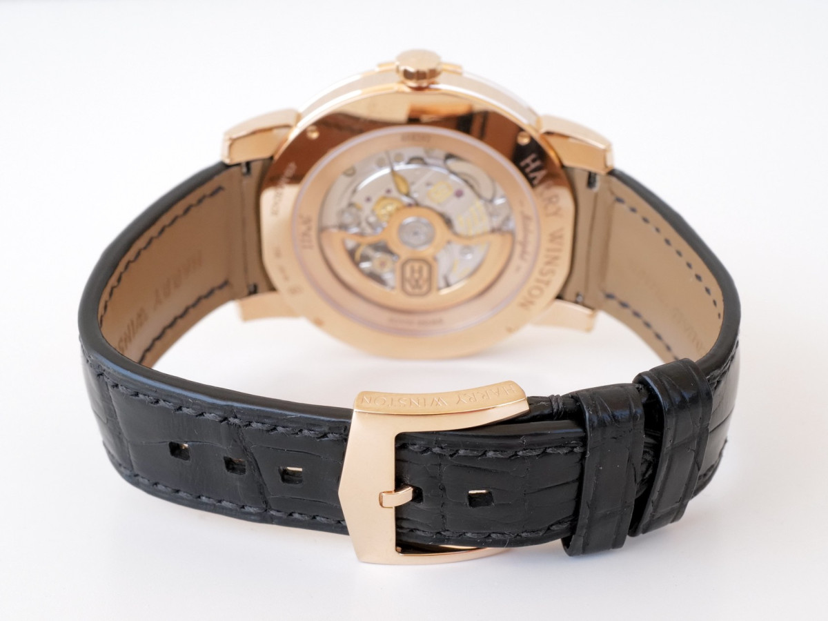 Швейцарские часы Harry Winston Midnight Big Date 18K Rose Gold 42