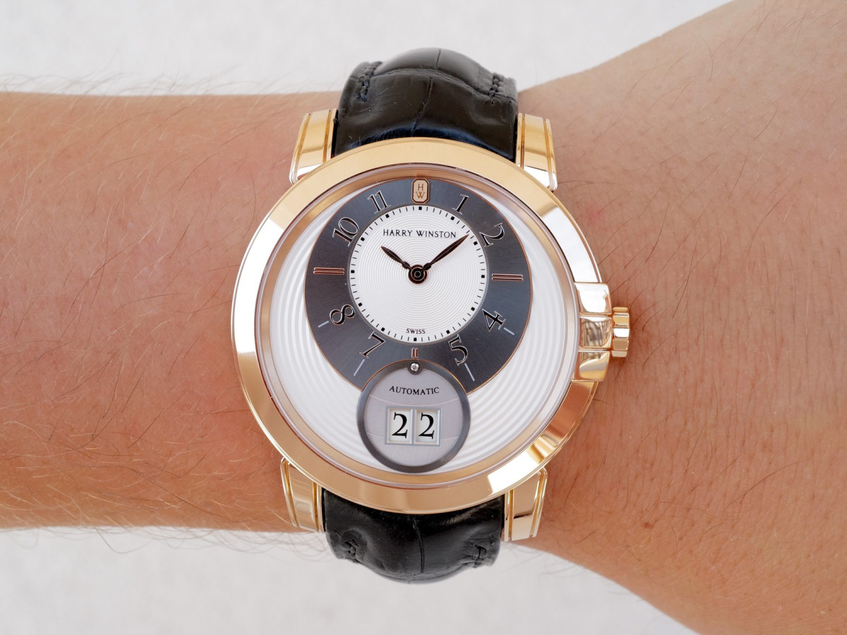 Швейцарские часы Harry Winston Midnight Big Date 18K Rose Gold 42