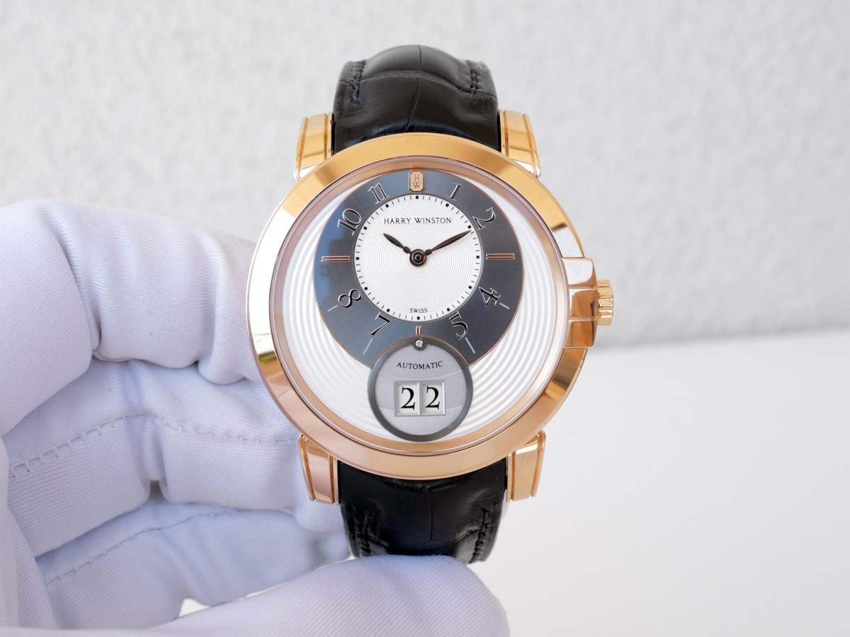Швейцарские часы Harry Winston Midnight Big Date 18K Rose Gold 42