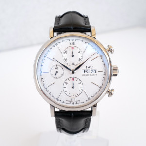Швейцарские часы IWC Portofino Chronograph Silver Dial 42
