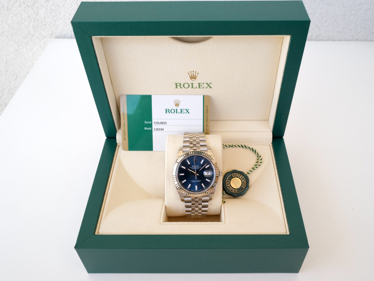 Швейцарський годинник Rolex Datejust 41 Jubilee Blue Dial (2018)