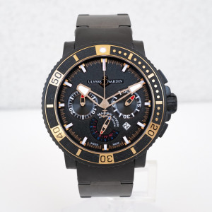 Швейцарський годинник Ulysse Nardin Maxi Marine Diver Black Sea Chronograph 46