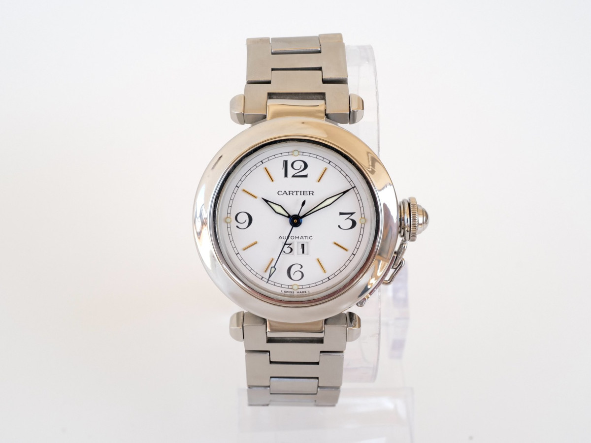 Швейцарський годинник Cartier Pasha C Big Date Midsize White Dial Automatic 35