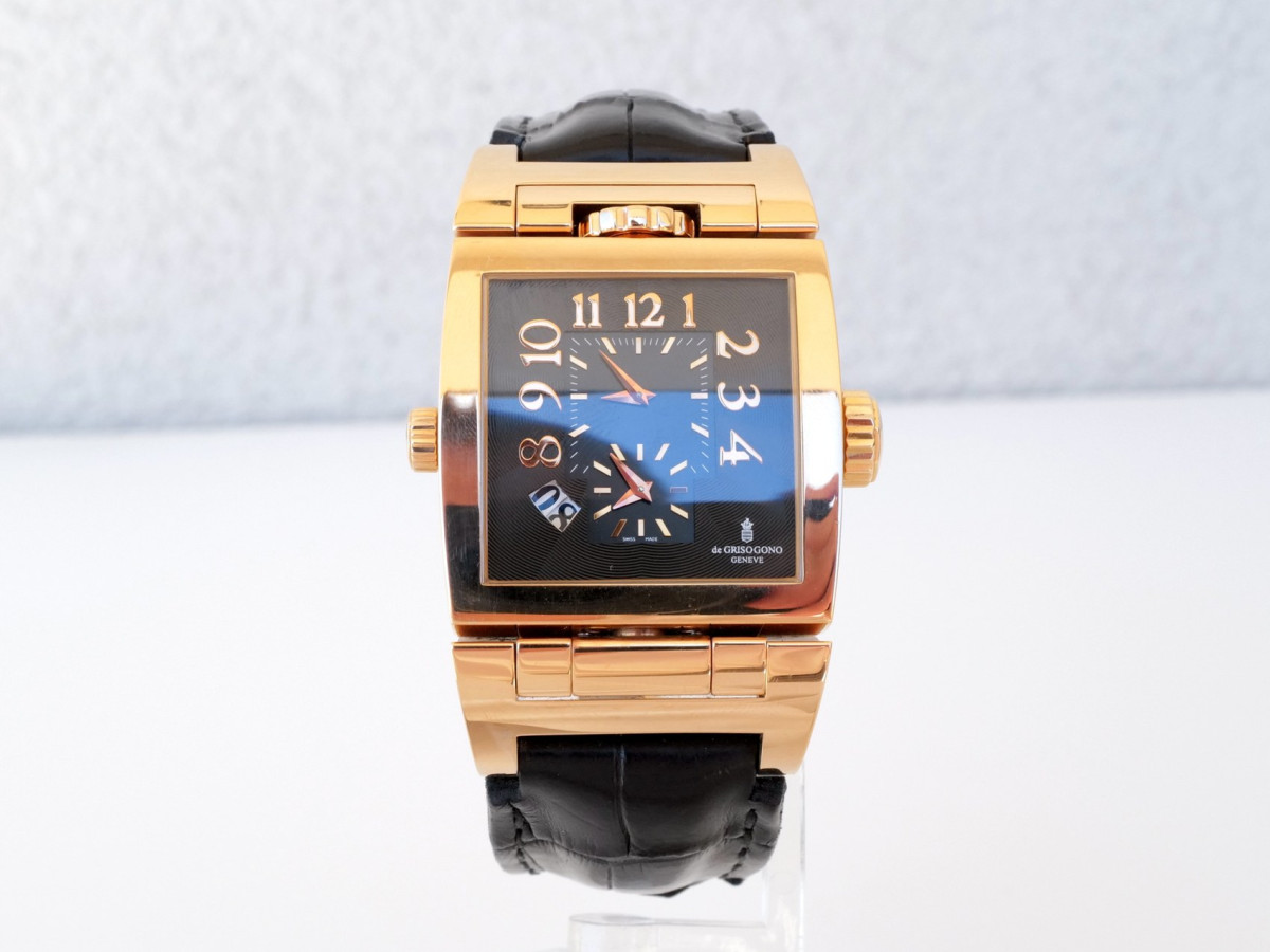 Швейцарские часы De Grisogono Instrumento Doppio Tre 18K Rose Gold