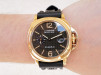 Швейцарський годинник Panerai Luminor Marina 18K Yellow Gold Carbon Dial Limited Edition 44
